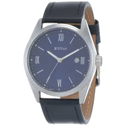 Titan Leather Analog Mens Watch-1864Sl10