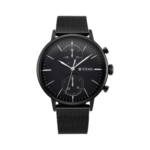 Image of Titan Light Leathers Multifunction Watch