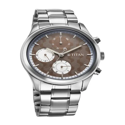 Image of Titan Men Calendar Bracelet Style Analogue Watch 10026SM01
