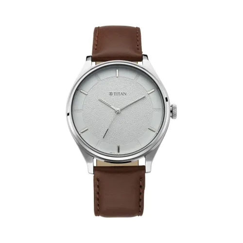 Image of Titan Men's Classic White Dial Analog Watch