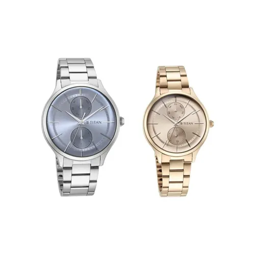 Image of Titan Men Stainless Steel Analog Blue Dial Watch