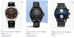 Titan Mens Wrist Watches upto 61% Discount