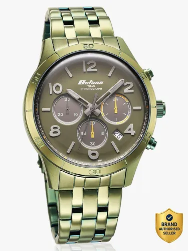 Image of Titan Octane Green Dial Chronograph Watch