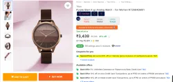 Titan  Purple Glam Analog Watch NT2664QM01