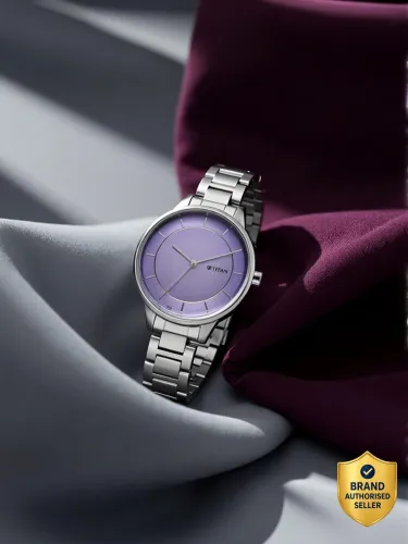 Image of Titan Purple Razzle Dazzle Women Analog Watch 