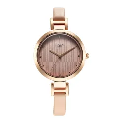 Titan Raga Memoirs Quartz Analog Pink Dial with Pink Color Leather Strap Watch for Women