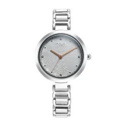 Titan Raga Memoirs Quartz Analog Silver Dial with Silver Color Metal Strap Watch for Women