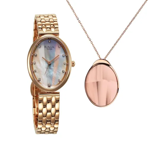 Image of Titan Raga Memoirs Women's Watch – Rose Gold Dial 