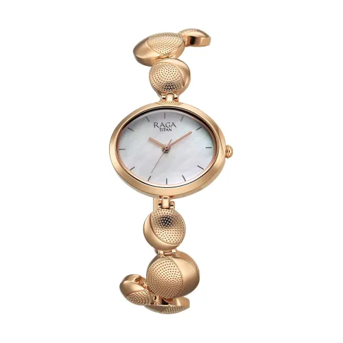 Image of Titan Raga Power Pearls Quartz Analog Metal Strap Watch