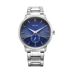 Titan Regalia Blue Dial Steel Watch