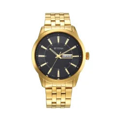 Titan Regalia Opulent Champagne Dial Analog Watch