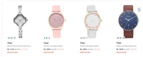 Image of Titan watch Minimum 50% Discount