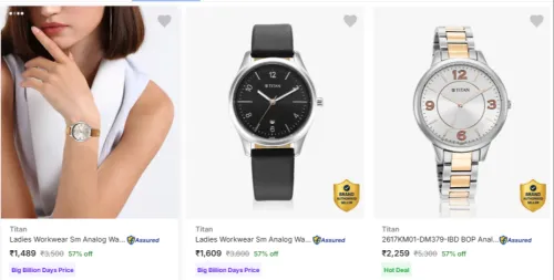 Image of Titan watch Minimum 50% Discount