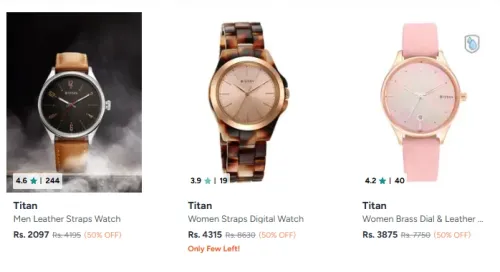 Image of Titan Watches at Minimum 50% Discount