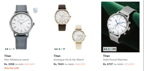 Image of Titan Watches at minimum 60% Discount