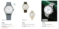 Titan Watches at minimum 60% Discount
