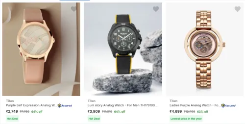 Image of Titan Watches At Minimum 61% Discount