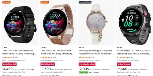 Image of Titan Watches at minimum 62% Discount