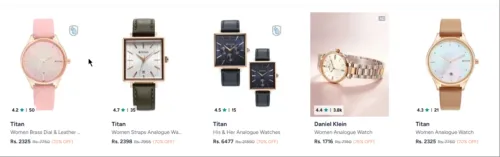 Image of Titan Watxh at minimum 70% Discount