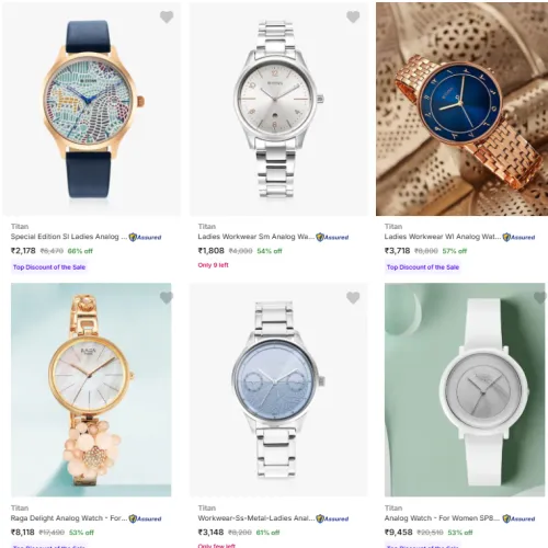 Image of Titan Women Analog Watches @ Minimum 50% Discount