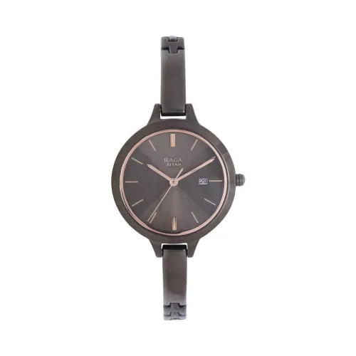 Image of Titan Women Metal Raga Viva Analog Champagne Dial Watch-