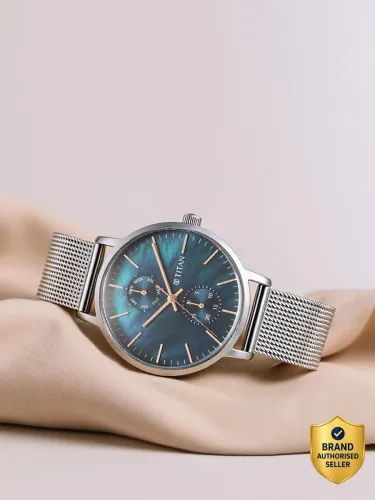 Image of Titan Workwear Multifunction Blue Analog Watch 