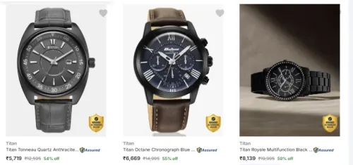 Image of Titan Wrist Watches at minimum 59% Discount