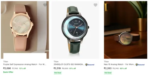 Image of Titan Wrist Watches @ Up to 72% OFF