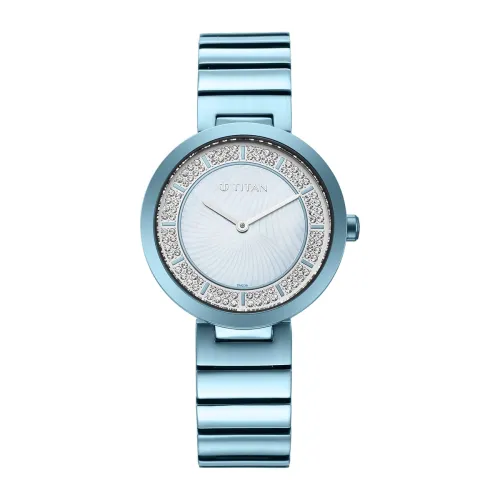 Image of Titan Analog Blue Dial Women’s Watch – SS Strap