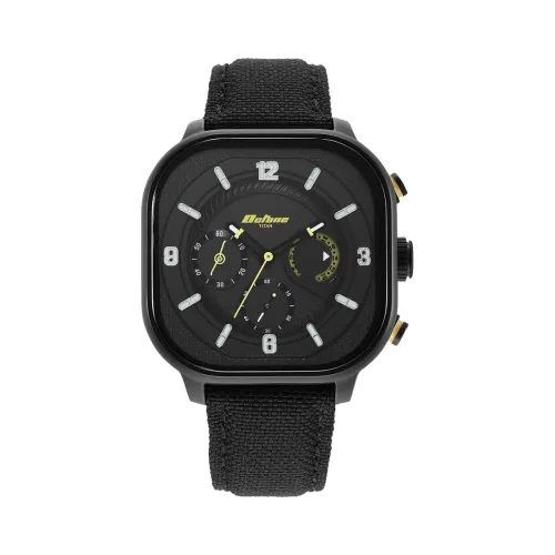 Image of Titan Octane Aerobatics Quartz Chronograph Black Dial Black Fabric Strap Watch for Men - NT1856NL01