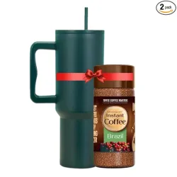 Toffee Coffee 1200ml Insulated Tumbler + 50g Brazil Coffee