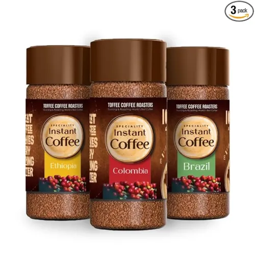 Image of Toffee Coffee Roasters Assorted Instant Coffee (100g * pack of 3)