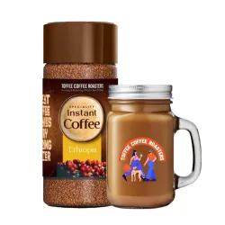 Toffee Coffee Roasters Ethiopia Speciality Instant Coffee 100 gm With Free Mason Jar