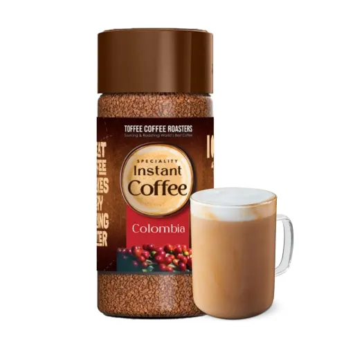 Image of Toffee Coffee Roasters | Colombia Speciality Instant Coffee| As Seen On Shark Tank | 100 gm | 100% Arabica | Ready in Se