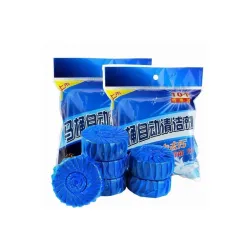 Toilet Flush Tank Automatic Blue Bubble Cleaning Tablet (Pack of 10)