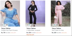 Tokiyo Talkies Women Co-ords Set upto 90% Discount