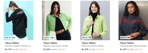 Image of Tokiyo Talkies Women jacket upto 90% Discount