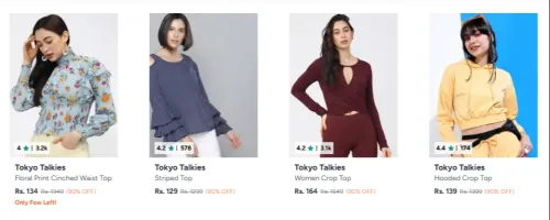 Image of Tokyo Talkie Women's top at 90% discount 