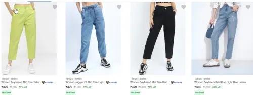 Image of Tokyo talkie womens fashion upto 77% discount 