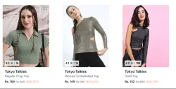 Tokyo Talkies cloths for womens upto 80% Discount