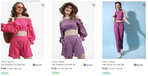 Image of Tokyo Talkies Co Ords @ Starting ₹199