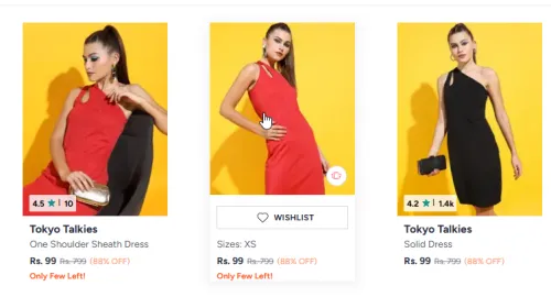 Image of Tokyo Talkies Dresses starts @99