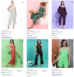 Tokyo Talkies Jumpsuits And Dungarees @ Minimum 75% Discount | Start ₹231