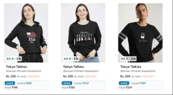 Tokyo Talkies Sweatshirts at minimum 76% Discount