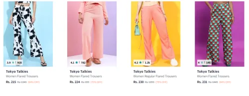 Image of Tokyo Talkies Trousers Upto 84% Off