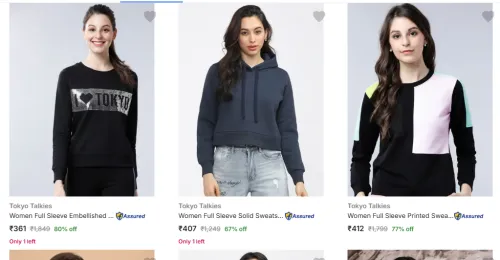 Image of Tokyo Talkies Women Clothing Upto 80% Off