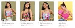 Tokyo Talkies Women Colorblocked Crop Top Starting at ₹139