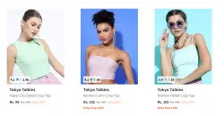 Tokyo Talkies Women Crop top Starting At ₹98