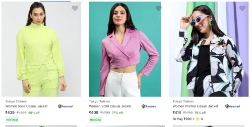 Image of Tokyo Talkies Women Jacket Starting at ₹409