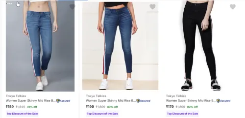 Image of Tokyo Talkies Women Jeans @ ₹159